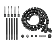 Spacetronik Zestaw organizerów do kabli 16el. Taśma 3M SPK100 - 1153975 - zdjęcie 1